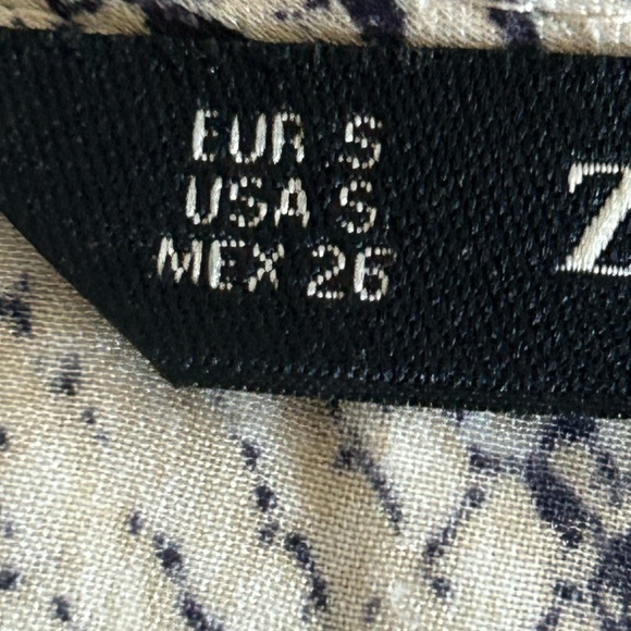 ZARA Snake Print Button Front Dress Size Small - Picture 3 of 11